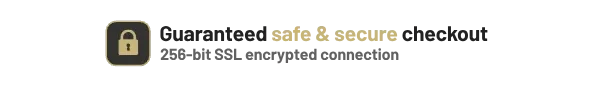 Guaranteed safe & secure checkout